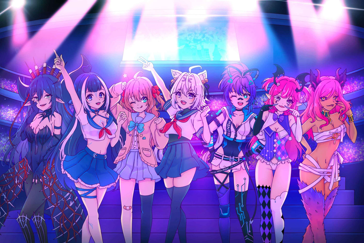 VTuber Hole in the Wall Commemorative Poster