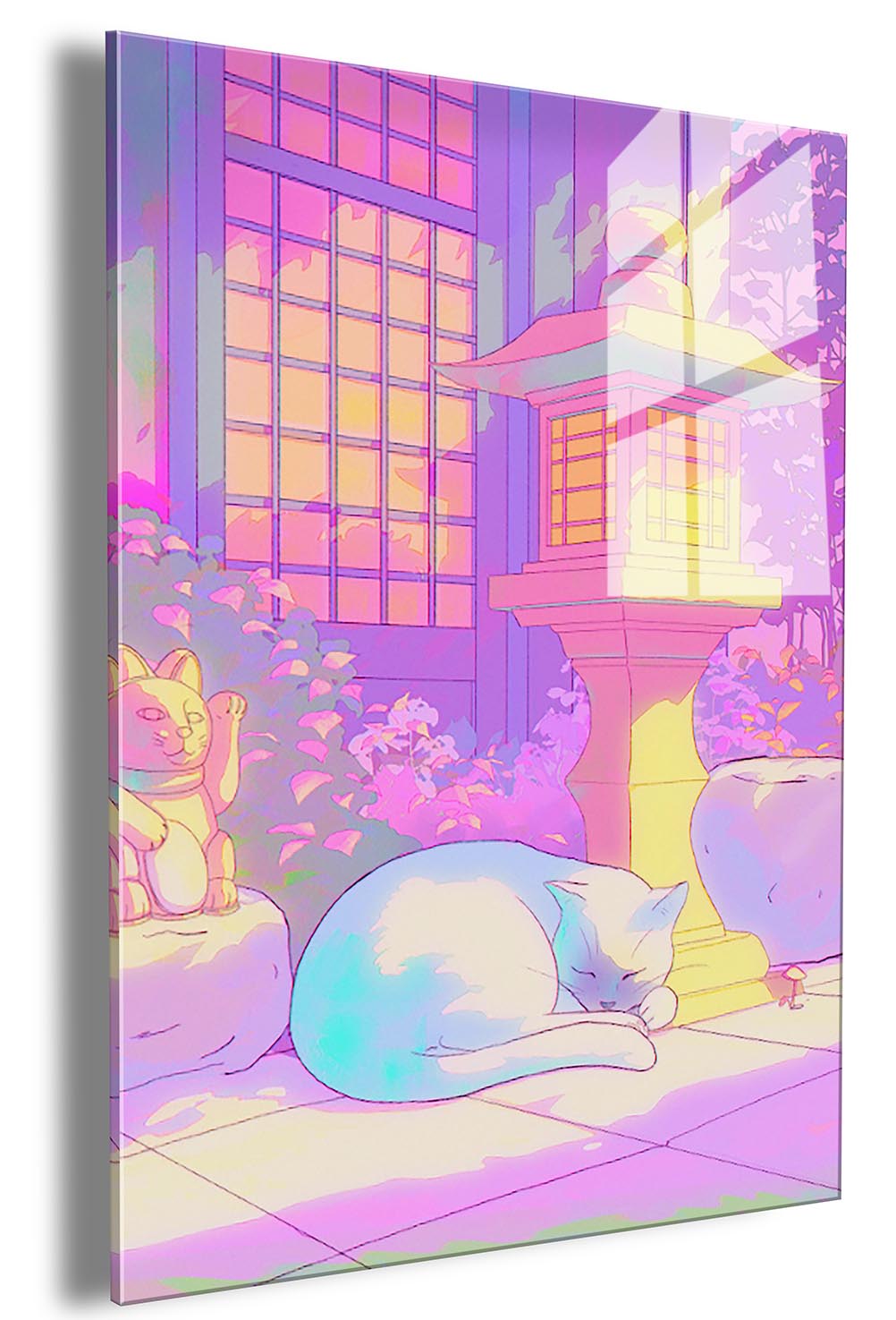 Nap by the lantern embossed