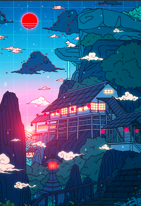 Sunset ghosts