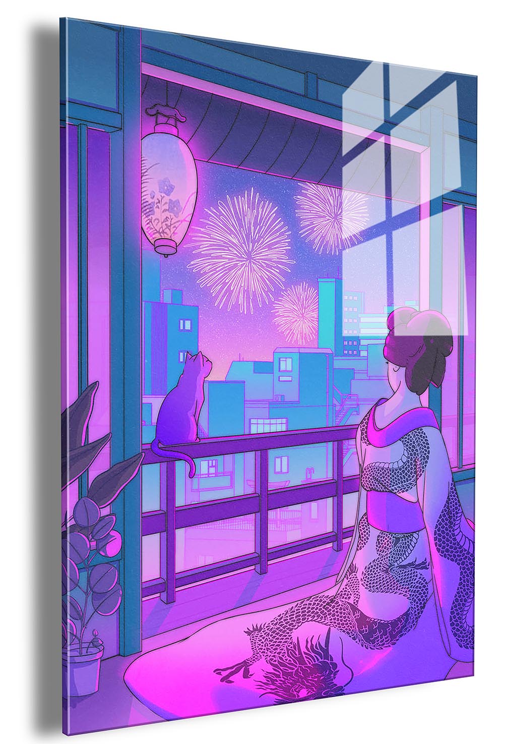 Year of the Dragon Mirror Embossed