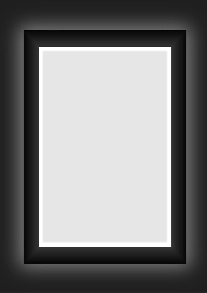 Slim White Backlit Lightbox