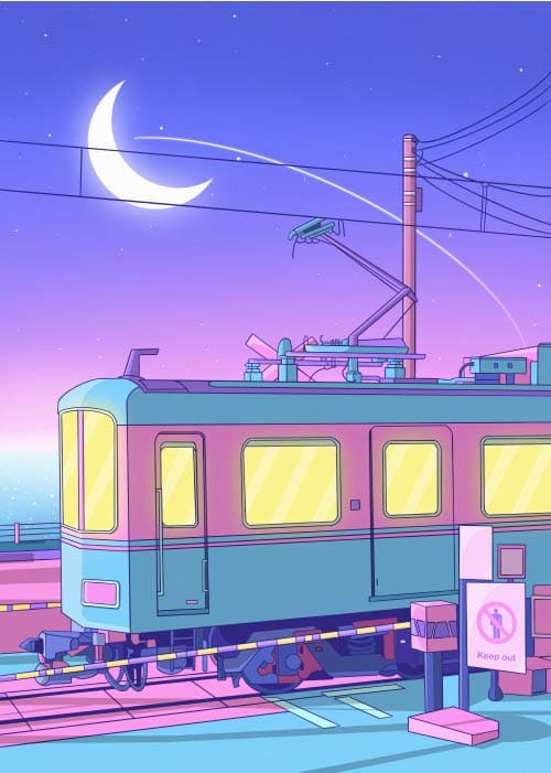Pastel Train