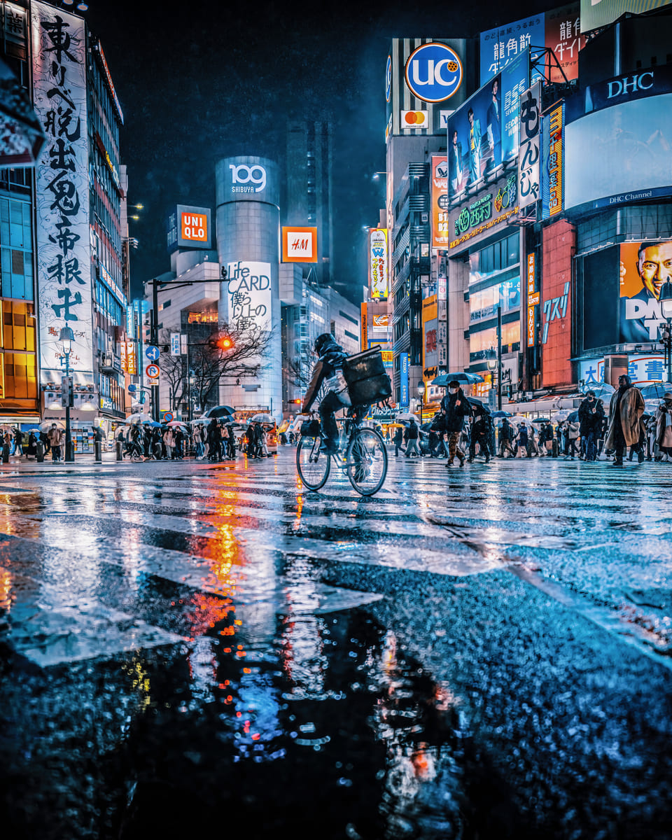 Riding in the rain
