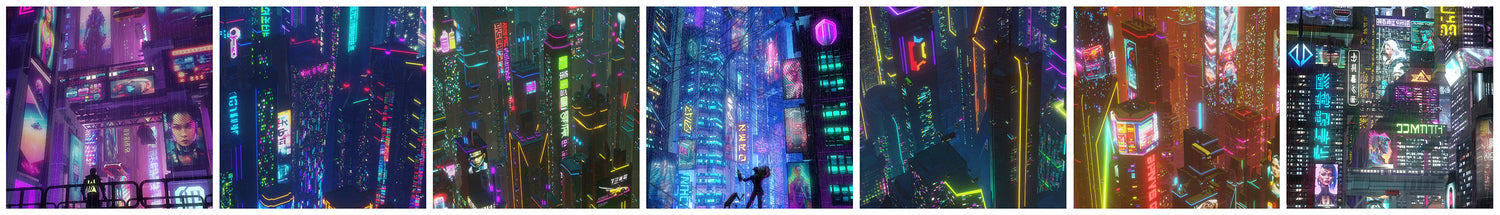 Lucius Felimus Artist Collection | Architecture Cyberpunk Wall Art