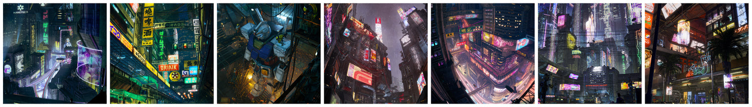 Youkai Graphics Artist Collection | Buy Acrylic Cyberpunk Wall Art