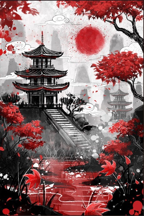 Ruby Temple Embossed
