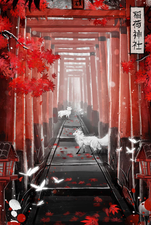 Fushimi Inari Embossed