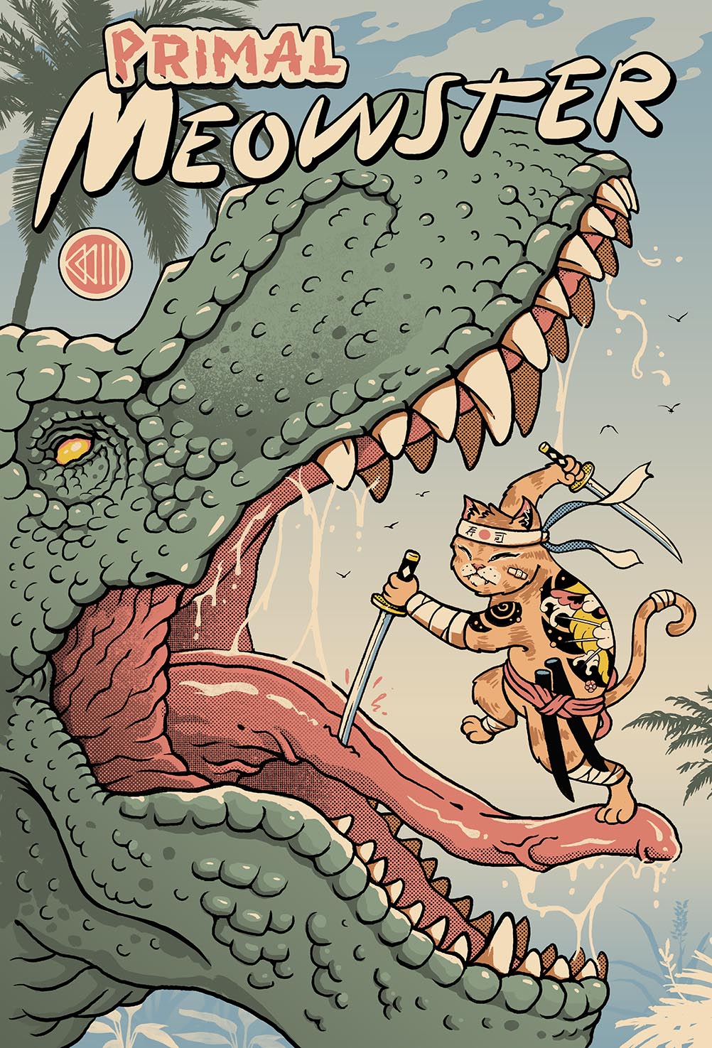 Primal Meowster - Embossed