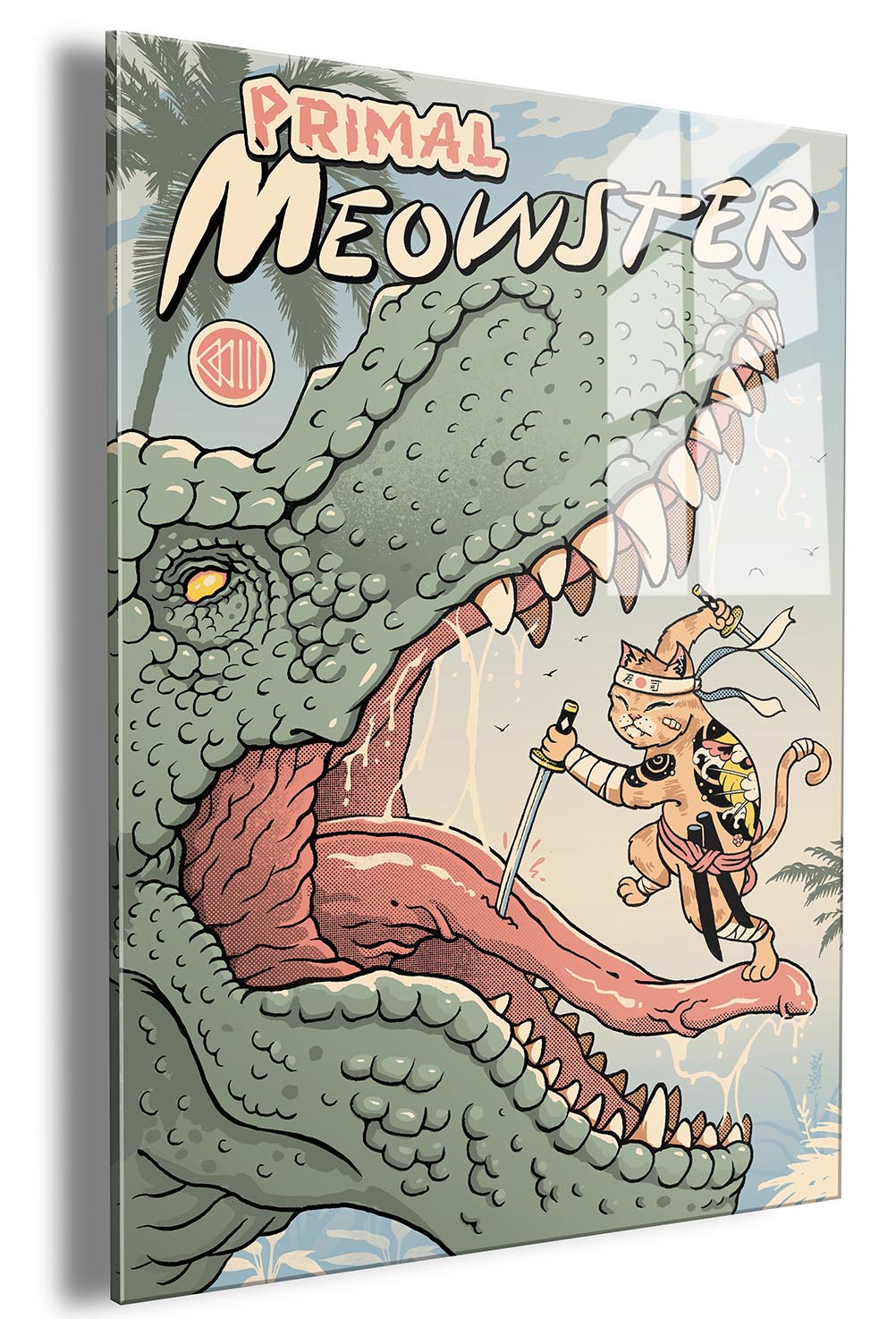 Primal Meowster - Embossed
