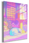 Nap by the lantern embossed