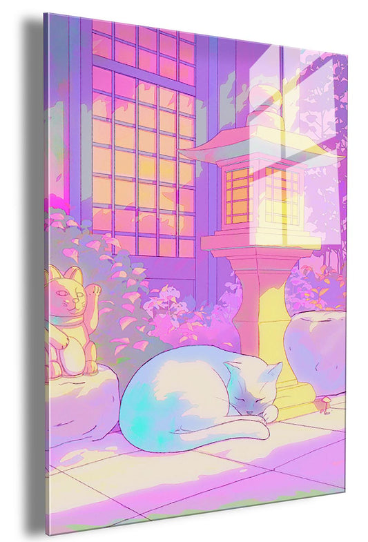 Nap by the lantern embossed