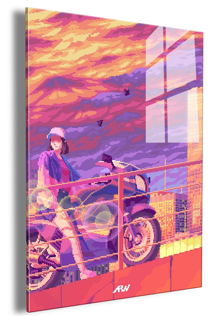 Motorcycle Sunset