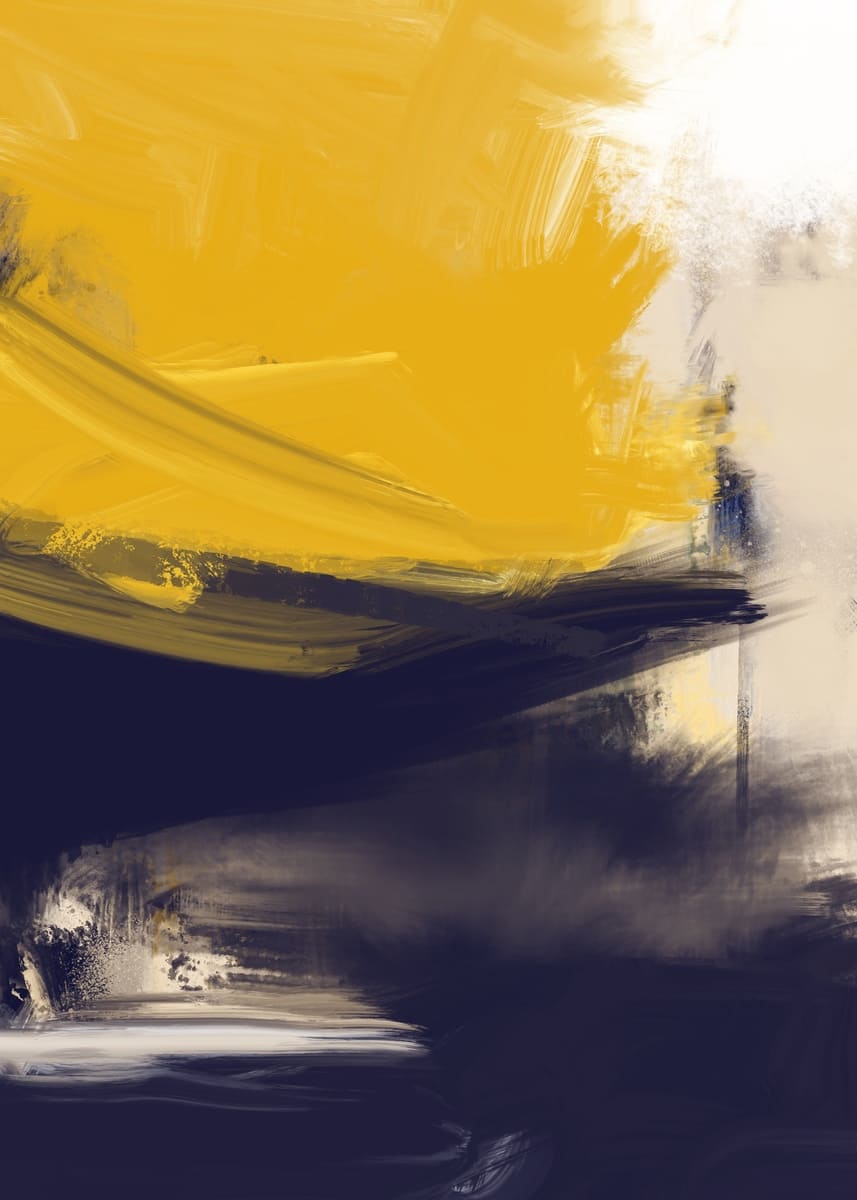 Abstract Blue and Yellow