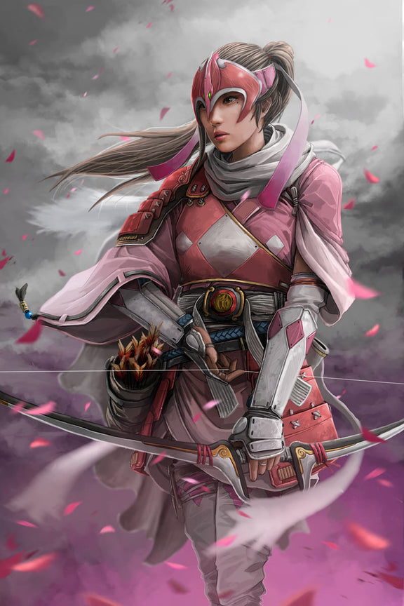Pterodacyl Pink samurai